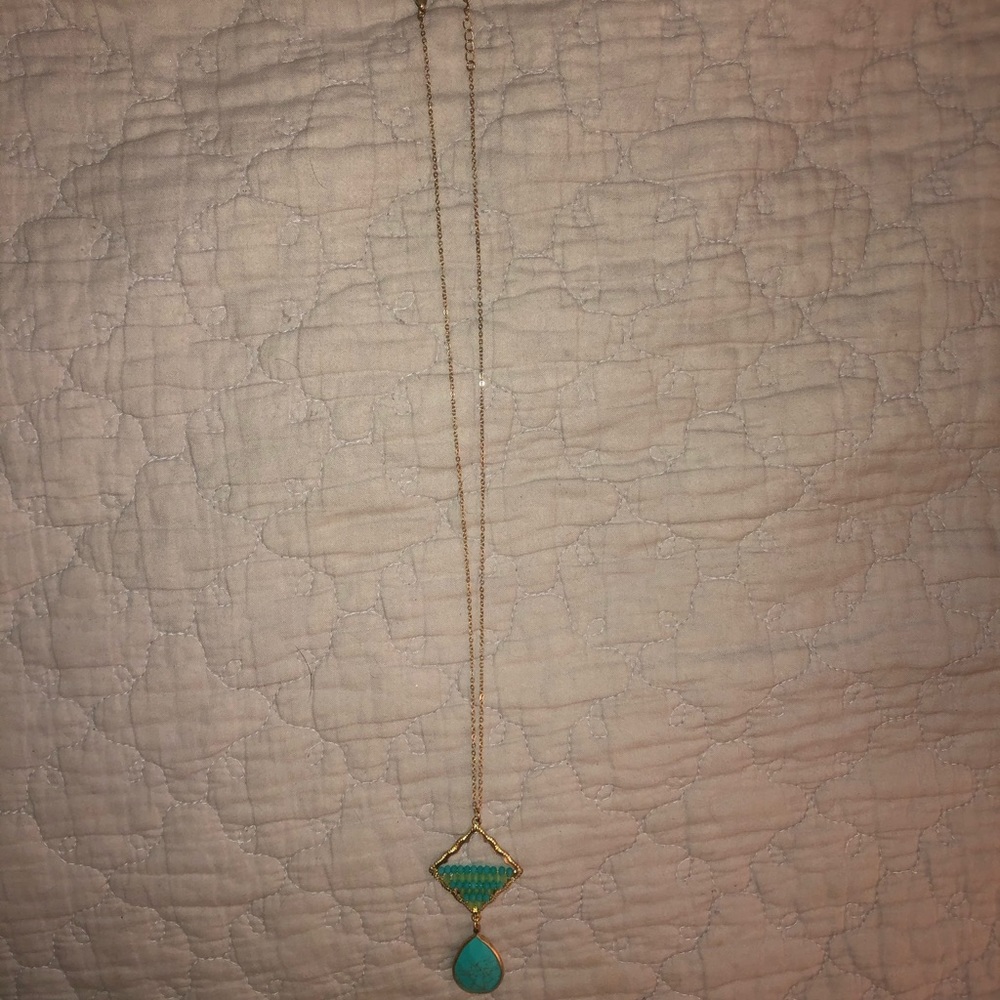 Beautiful aqua/turquoise necklace